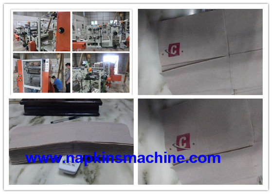 600 buah / Min 4 Lipat Mesin Lipat Serbet PLC