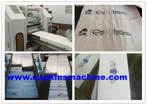 1000 Pcs / Min 400mm Lebar 1/12 Mesin Produksi Serbet Lipat