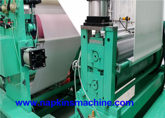 7.5KW V Lipat Sistem Embossing Kertas Handuk Membuat Mesin