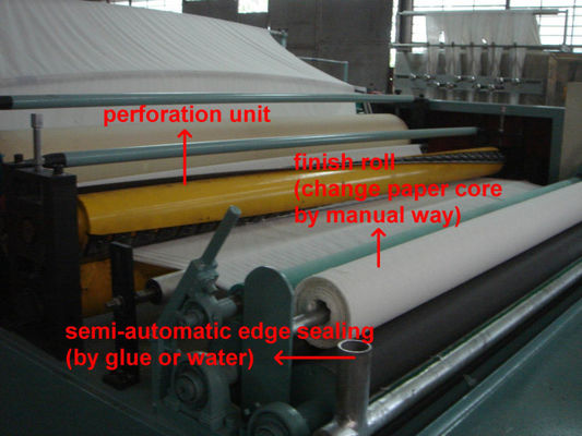 500mm Ukuran 3 In 1 Mesin Pembuat Gulungan Toilet Rewinding