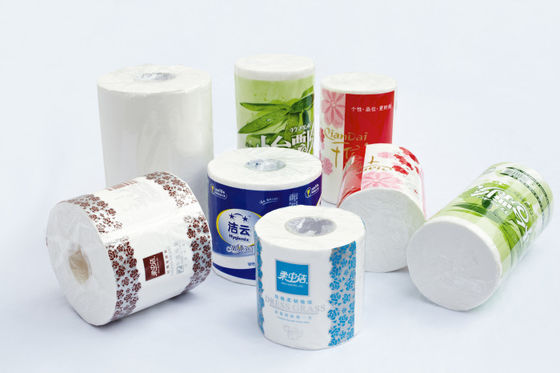 10 Rolls Siemens PLC Mesin Pengemas Toilet Roll / Mesin Pembuat Toilet Roll