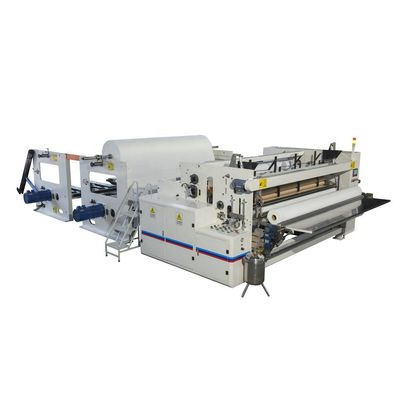 200 m / Min 3500mm Lebar Mesin Pemotong Kertas Gulungan PLC