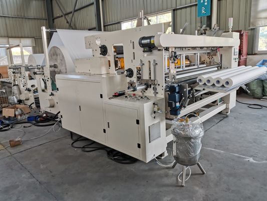 1400mm Lebar Layar Sentuh PLC Mesin Konversi Kertas Toilet