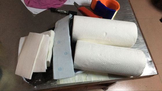 CE Rewinding 500mm Ukuran Mesin Pembuat Toilet Daur Ulang