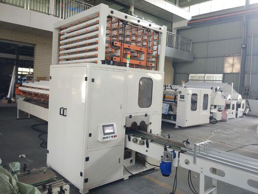 Mesin Pembuat Jaringan Jumbo Roll Rewinder Otomatis