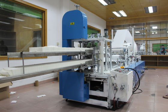 Mesin Lipat Serbet Cetak Warna 5.5KW 2 Deck Laminated