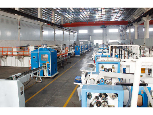 1200 lembar / Min Embossing Bag Tissue Paper Machine V Lipat