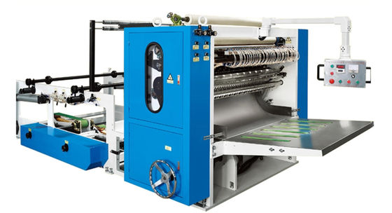Gambar Lembut 11KW Lini Produksi Jaringan Wajah 4800 lembar / menit Interfold