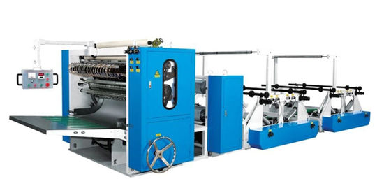 7.5KW JOG Lini Produksi Kertas Tisu Wajah Dengan Mesin Pengepakan