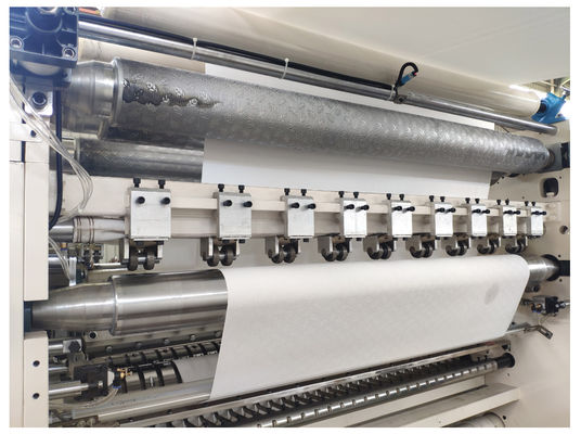 6 Line Log Saw Mesin Kertas Muka JOG Embossing 4800 lembar / menit