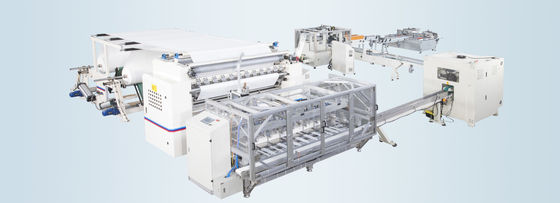 Pneumatic Menghitung 11KW Mesin Kertas Tisu Wajah V Lipat