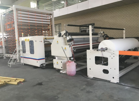 200m / Min 3500mm Lebar Mesin Gulungan Kertas Tisu 7.5KW Dengan Pemotongan