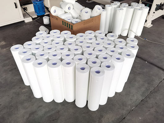 3500mm Lebar 11KW Toilet Paper Roll Machine 400m / Min Dengan Pembungkus