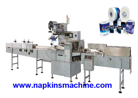 55 Tas / Min SIEMENS MOTOR Toilet Roll Packing Machine