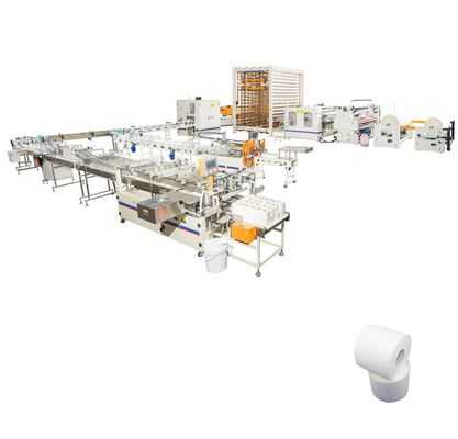 Mesin Pengemas Toilet Roll Layar Sentuh PLC